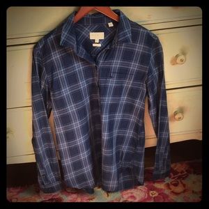Jack Wills boyfriend fit plaid button down shirt